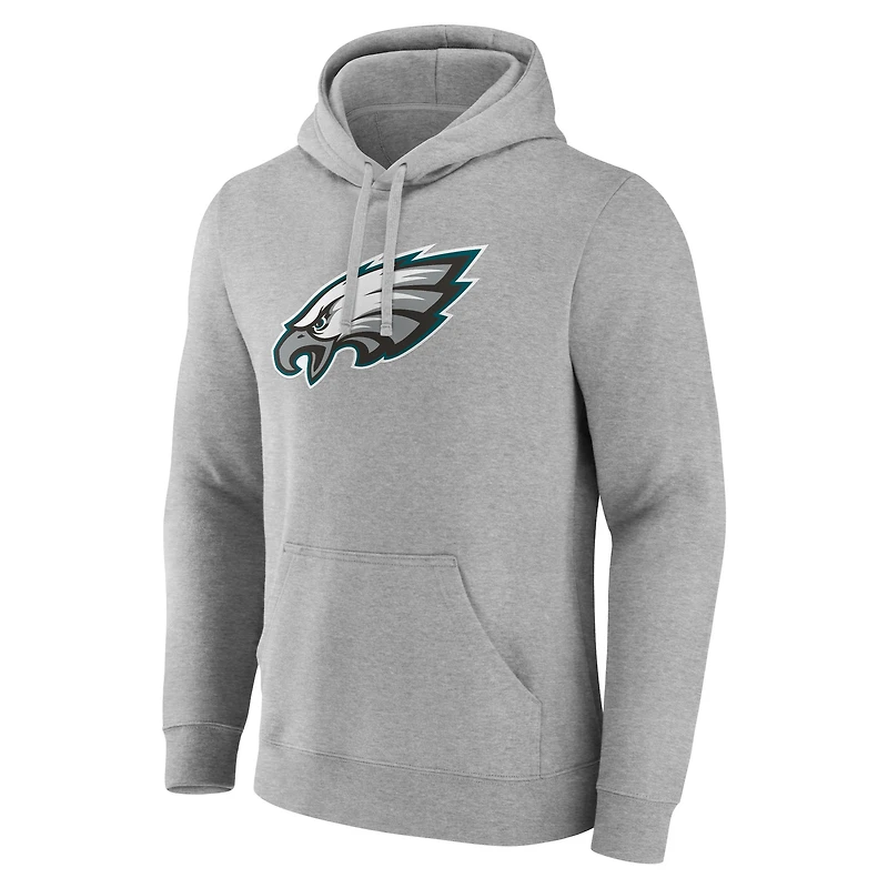 Sweat à capuche en polaire gris chiné Philadelphia Eagles Deliver pour homme Fanatics