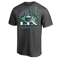 Men's Fanatics  Heather Gray Philadelphia Eagles Super Bowl LIX Big & Tall Our Pastime T-Shirt