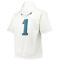 Men's Fanatics Jalen Hurts Cream Philadelphia Eagles Big & Tall Short Sleeve Hoodie T-Shirt
