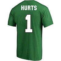 Men's Fanatics Jalen Hurts Kelly Green Philadelphia Eagles Big & Tall Throwback Player Name Number T-Shirt