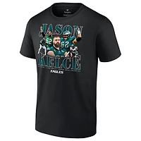 T-shirt noir de retraite des Eagles Philadelphie Fanatics Jason Kelce pour hommes