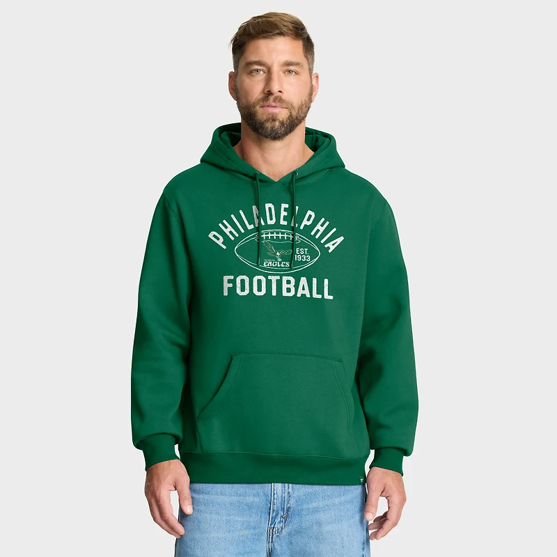 Men's Fanatics Kelly Green Philadelphia Eagles Fumblerooski Legacy Pullover Hoodie