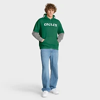 Sweat à capuche rétro pour homme Fanatics Kelly Green Philadelphia Eagles Helmet