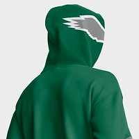 Sweat à capuche rétro pour homme Fanatics Kelly Green Philadelphia Eagles Helmet