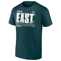 Men's Fanatics  Midnight Green Philadelphia Eagles 2024 NFC East Division Champions Big & Tall Conquer T-Shirt