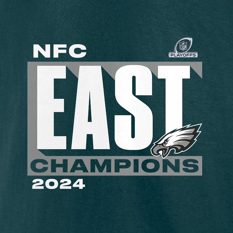 Men's Fanatics  Midnight Green Philadelphia Eagles 2024 NFC East Division Champions Big & Tall Conquer T-Shirt