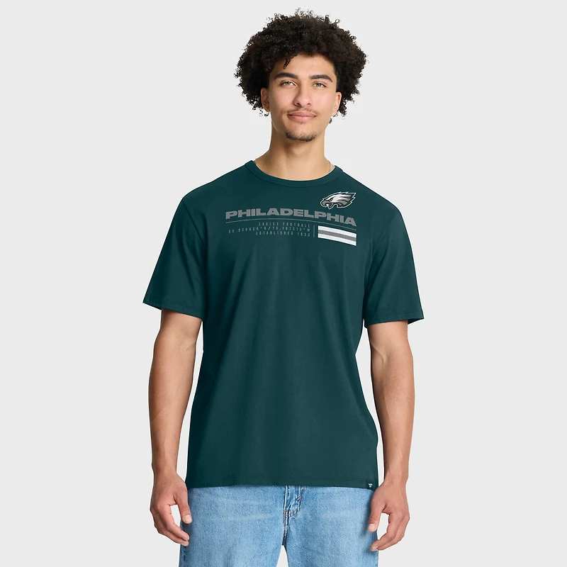 T-shirt Fanatics pour homme, vert nuit, motif Chop Block Legacy des Philadelphia Eagles
