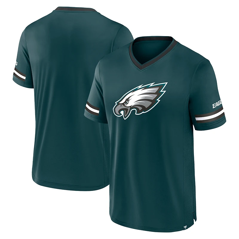 T-shirt à rayures Fanatics Midnight Green pour homme Philadelphia Eagles