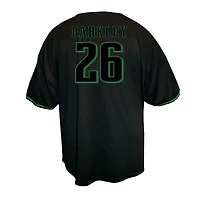 Men's Fanatics Saquon Barkley Black Philadelphia Eagles Big & Tall Baseball Button-Up Shirt