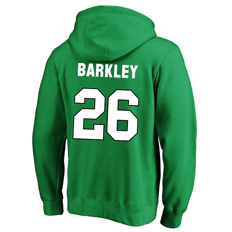 Men's Fanatics Saquon Barkley Kelly Green Philadelphia Eagles Big & Tall Name Number Fleece Hoodie