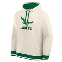 Men's Fanatics Tan Philadelphia Eagles Heavyweight Fleece Pullover Hoodie