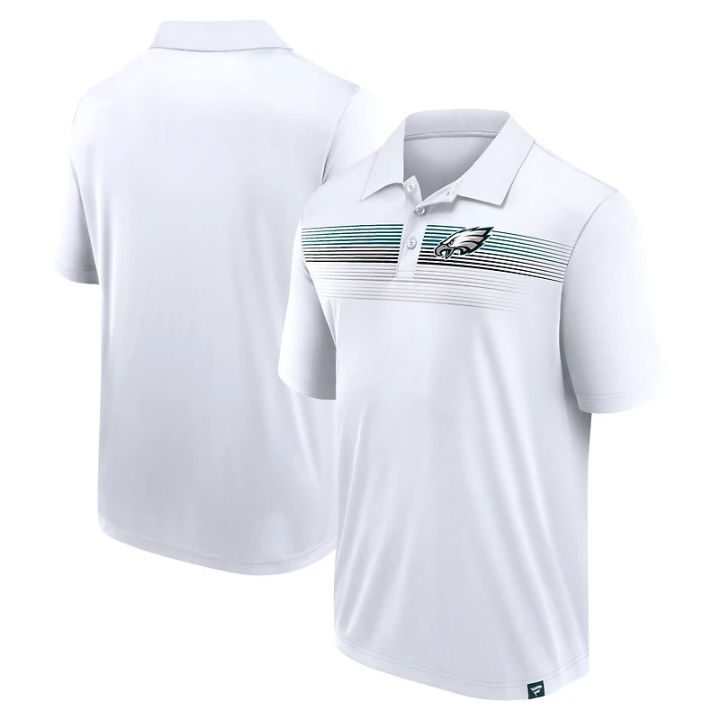 Polo sublimé blanc Big & Tall Fanatics pour hommes des Eagles de Philadelphie