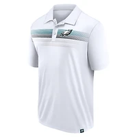 Polo sublimé blanc Big & Tall Fanatics pour hommes des Eagles de Philadelphie