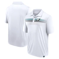Polo sublimé blanc Big & Tall Fanatics pour hommes des Eagles de Philadelphie