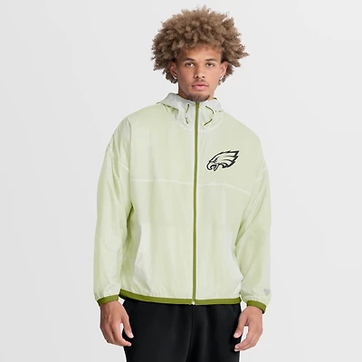 Men's Fanatics White Philadelphia Eagles Type Play Down Full-Zip Jacket