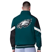Veste réversible à fermeture éclair complète G-III Extreme Midnight Green Philadelphia Eagles Strong Arm pour homme