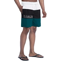 Men's G-III Sports by Carl Banks  Midnight Green/Black Philadelphia Eagles Sunrise Volley Swim Shorts