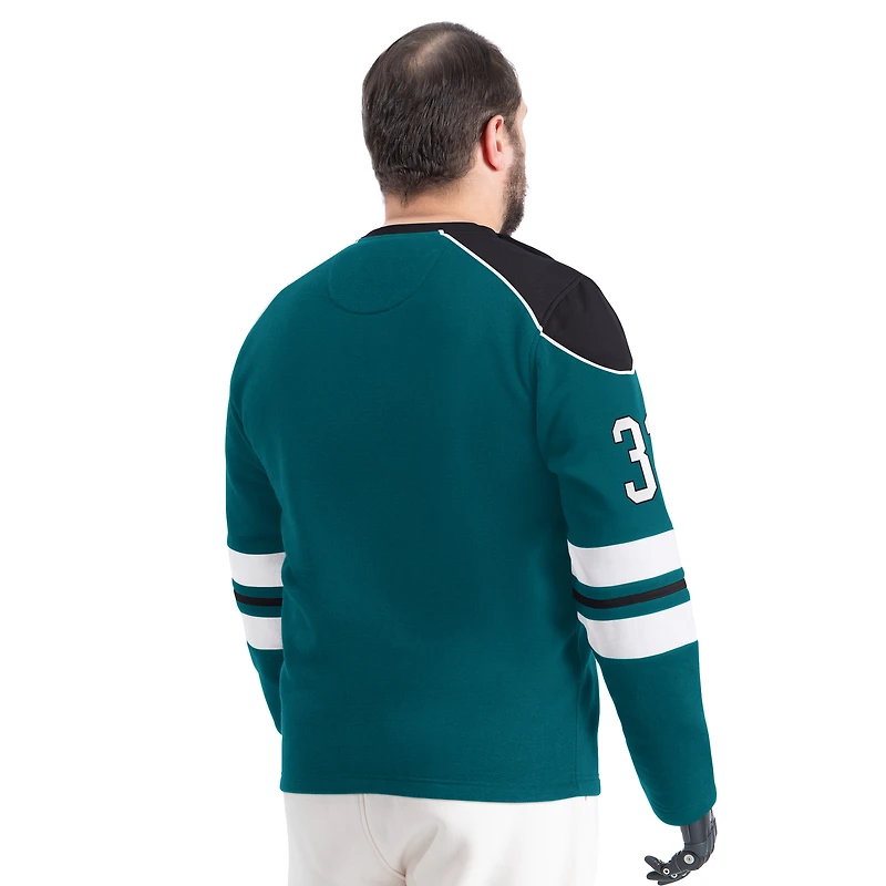 Sweat-shirt ras du cou adaptatif Lord Stanley G-III Sports by Carl Banks pour homme, vert nuit, des Philadelphia Eagles