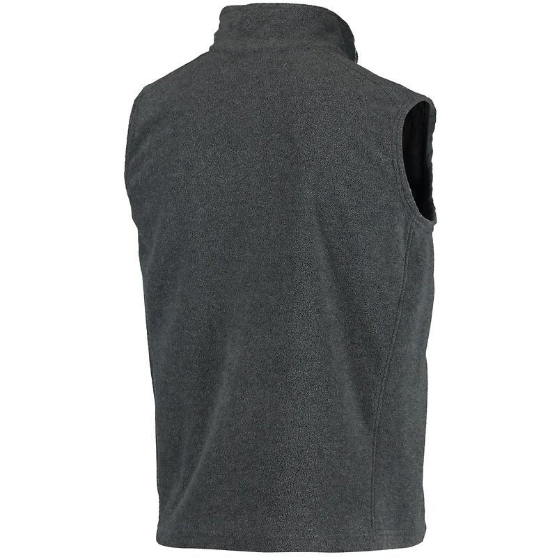 Gilet polaire gris à fermeture éclair intégrale pour homme des Philadelphia Eagles de Houston