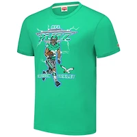 T-shirt à trois bandes NFL Blitz Player des Philadelphia Eagles pour homme avec hommage Saquon Barkley Kelly Green