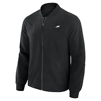 Veste légère à fermeture éclair complète J. Palmer noire Philadelphia Eagles Cover-4 pour homme
