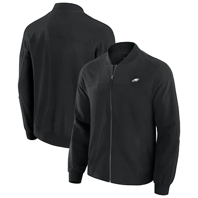 Veste légère à fermeture éclair complète J. Palmer noire Philadelphia Eagles Cover-4 pour homme