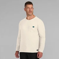T-shirt à manches longues J. Palmer crème pour homme, motif Philadelphia Eagles