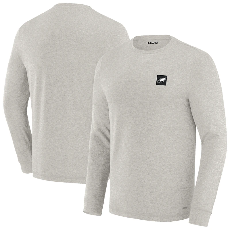 Men's J. Palmer Gray Philadelphia Eagles Four Down Long Sleeve T-Shirt