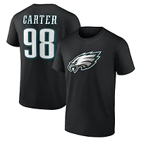 Men's Jalen Carter Black Philadelphia Eagles Player Icon T-Shirt
