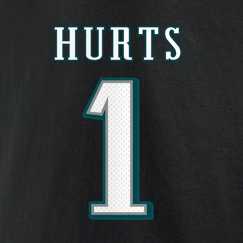Men's Jalen Hurts Black Philadelphia Eagles Player Icon T-Shirt