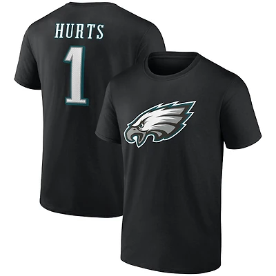Men's Jalen Hurts Black Philadelphia Eagles Player Icon T-Shirt