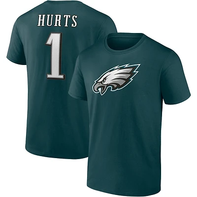 Men's Jalen Hurts Midnight Green Philadelphia Eagles Player Icon T-Shirt