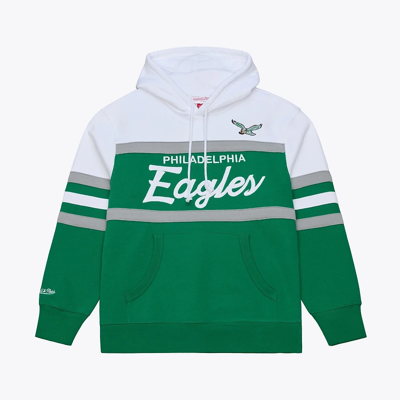 Men's Kelly Green Mitchell & Ness Philadelphia Eagles Head Coach Hoodie