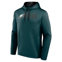 Men's Logo Athletic Green Philadelphia Eagles Head Start Pullover Hoodie