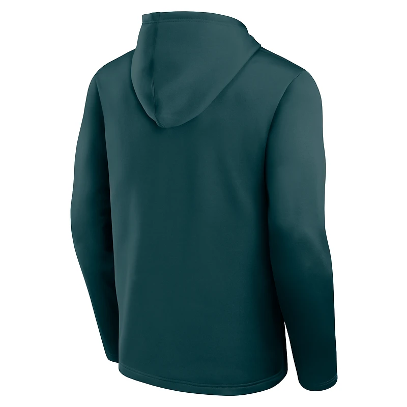 Men's Logo Athletic Green Philadelphia Eagles Head Start Pullover Hoodie