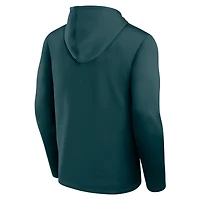 Men's Logo Athletic Green Philadelphia Eagles Head Start Pullover Hoodie