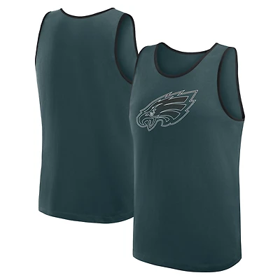 Débardeur vert athlétique avec logo pour homme des Philadelphia Eagles, succès inégalé
