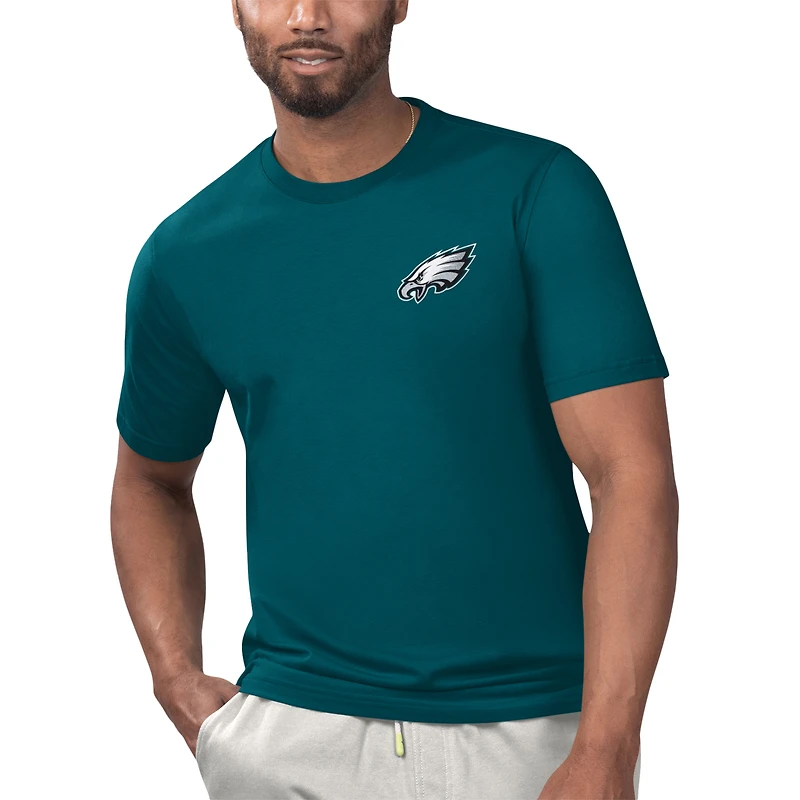 Men's Margaritaville Midnight Green Philadelphia Eagles License to Chill T-Shirt