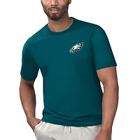 Men's Margaritaville Midnight Green Philadelphia Eagles License to Chill T-Shirt