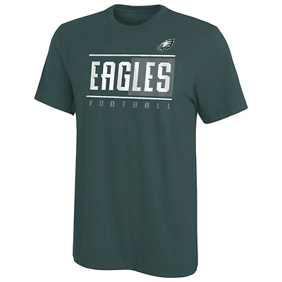 T-shirt vert nuit pour homme avec logo Philadelphia Eagles