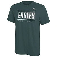 T-shirt vert nuit pour homme avec logo Philadelphia Eagles