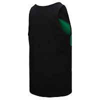 Men's Mitchell & Ness Black Philadelphia Eagles Retro Colorblock Tank Top