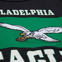 Men's Mitchell & Ness Black Philadelphia Eagles Retro Colorblock Tank Top
