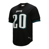 Men's Mitchell & Ness Brian Dawkins Black Philadelphia Eagles Retired Player Name Number Mesh Top