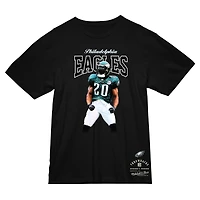 Men's Mitchell & Ness Brian Dawkins Black Philadelphia Eagles Sideline Retired Player T-Shirt