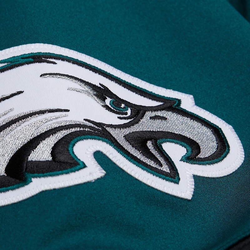 Maillot Mitchell & Ness Brian Dawkins blanc des Eagles de Philadelphie, édition rétro 1996, authentique, porté par un joueur retraité.