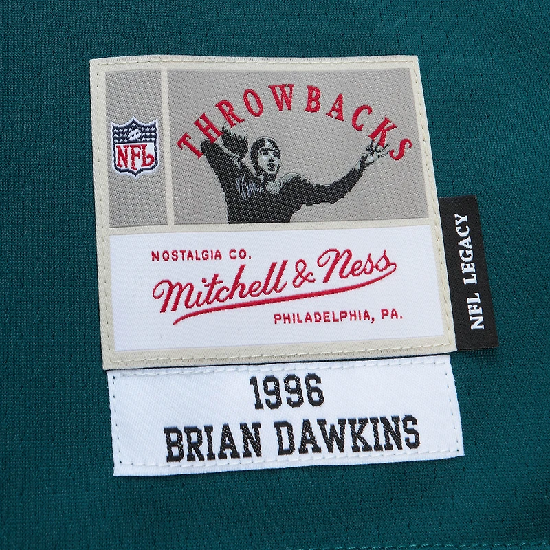 Men's Mitchell & Ness Brian Dawkins Green Philadelphia Eagles Legacy Replica Jersey
