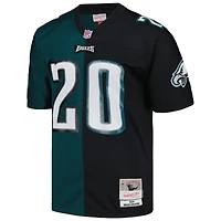 Maillot réplique Mitchell & Ness Brian Dawkins vert nuit/noir des Eagles de Philadelphie 2004 Split Legacy pour hommes