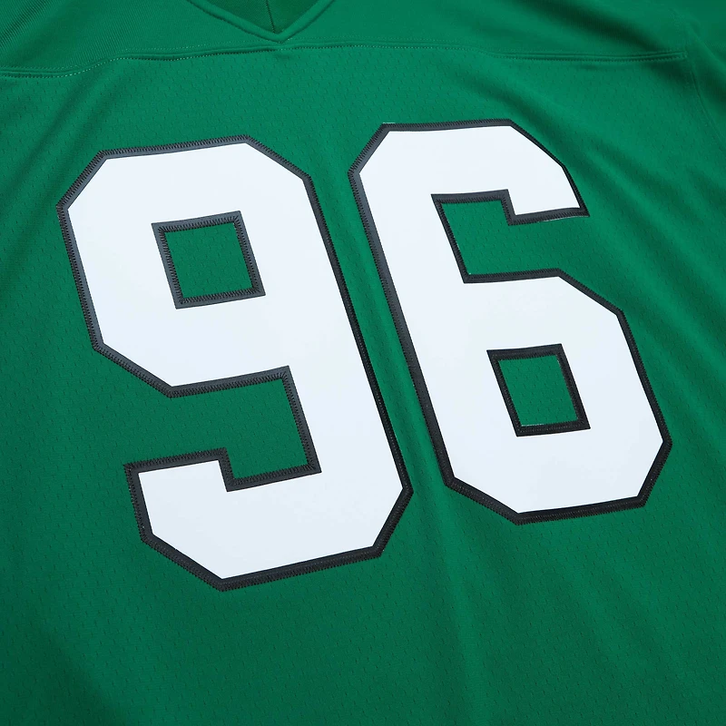 Maillot réplique Mitchell & Ness Clyde Simmons Kelly vert Philadelphia Eagles Legacy pour hommes