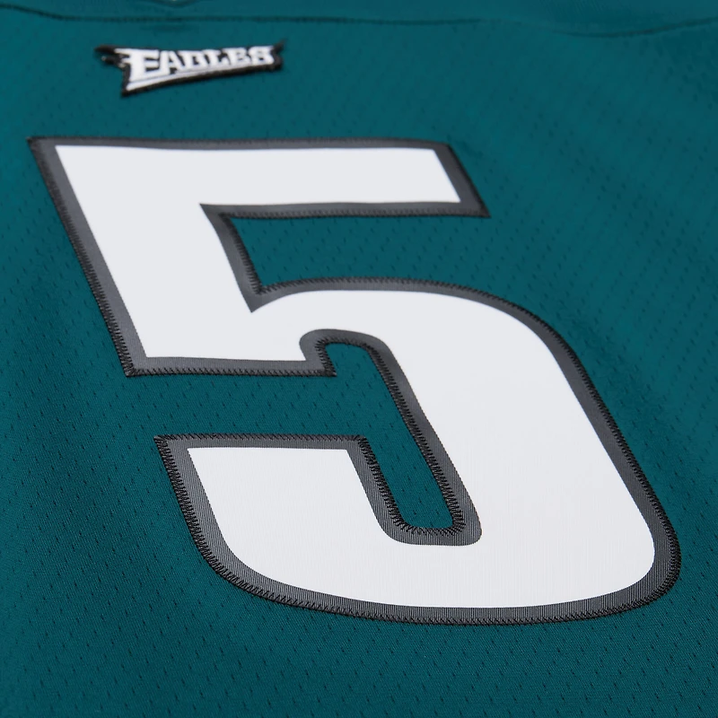 Maillot réplique Mitchell & Ness Donovan McNabb vert nuit des Philadelphia Eagles 1999 Legacy pour homme